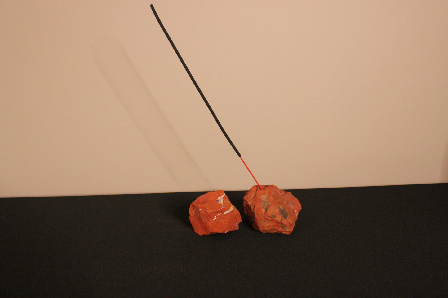 Red Jasper Crystal Incense Holder – Grounding & Calm